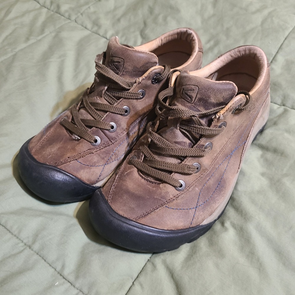 Keen Toyah Urban Hiker Shoes Sneakers Women 7 Brown Leather Lace Up 1004445‎